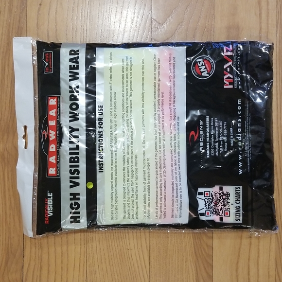 Radians SV22-2 Class 2 Safety Vest Large NWT - Picture 6 of 6